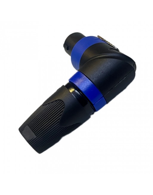 Plug speakon 90° tipo neutrik negro
