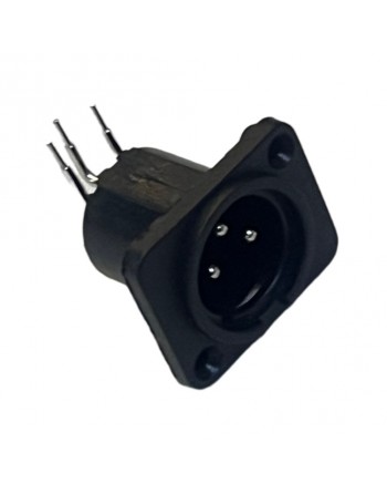 Conector XLR macho para chasis