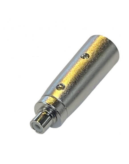 Adaptador Plug XLR macho A Jack RCA hembra