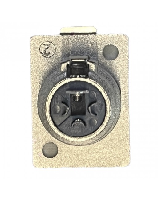 Jack Hembra Para Chasis Tipo XLR Con Seguro