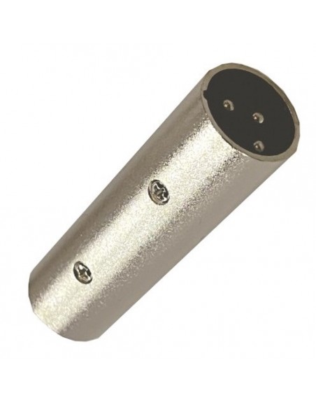 Adaptador Metalico Plug XLR macho A Plug XLR macho