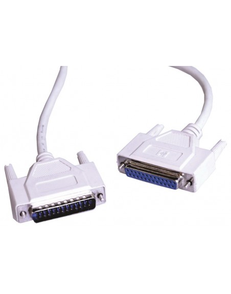 Cable Impresora Db25 Macho- Db25 Hembra De 1.3 Mts