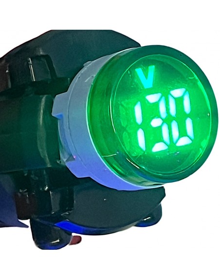 Medidor Digital de Voltaje verde probador