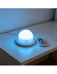 BASE LAMPARA RGB 10 LED SUMERGIBLE CONTROL REMOTO DECOR... 2