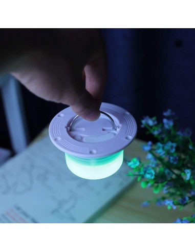 BASE LAMPARA RGB 10 LED SUMERGIBLE CONTROL REMOTO DECOR...
