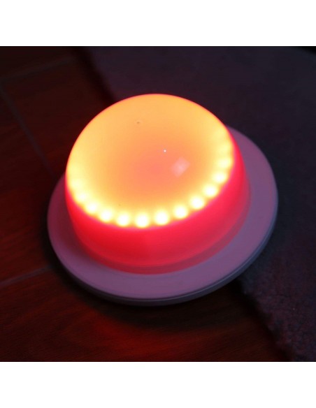 BASE LAMPARA RGB 10 LED SUMERGIBLE CONTROL REMOTO DECOR...
