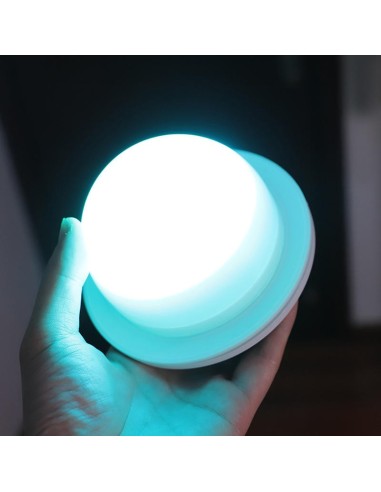BASE LAMPARA RGB 10 LED SUMERGIBLE CONTROL REMOTO DECOR...
