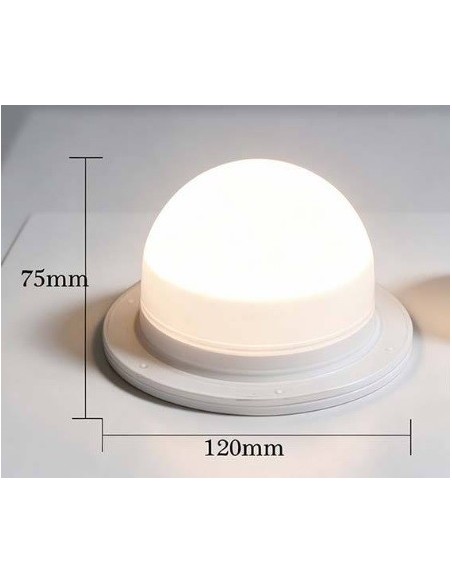 BASE LAMPARA RGB 10 LED SUMERGIBLE CONTROL REMOTO DECOR...