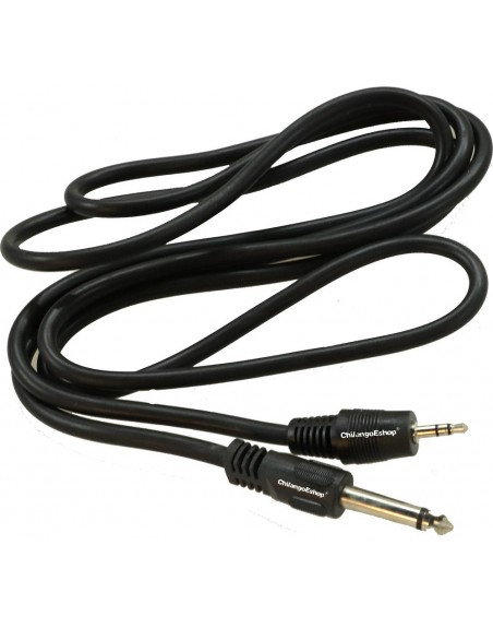 CABLE PARA AUDIO PLUG 6.3 MONO A PLUG 3.5 STEREO 1:80 M...