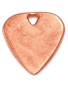 Plumilla de metal rosado para guitarra 2