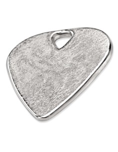 Plumilla de metal plateado para guitarra