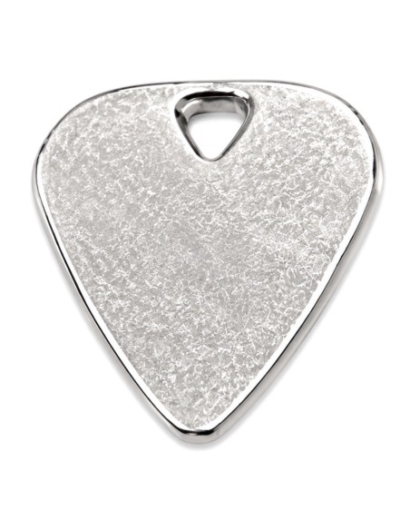 Plumilla de metal plateado para guitarra