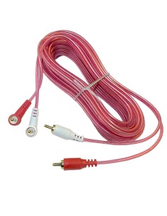 Cable Para Audio 2 Plug RCA - 2 Plug L RCA dorado 6m