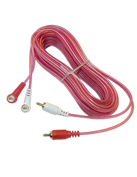 Cable Para Audio 2 Plug RCA - 2 Plug L RCA dorado 6m