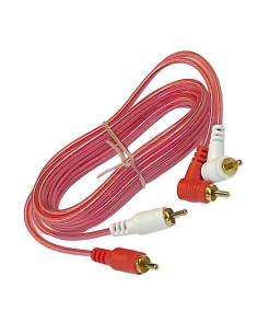 Cable Para Audio 2 Plug RCA - 2 Plug L RCA dorado 1.8m 2