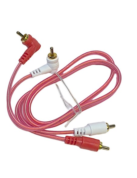 Cable Para Audio 2 Plug RCA - 2 Plug L RCA dorado 90cm