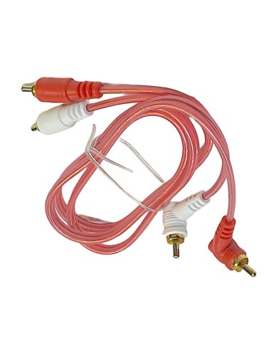 Cable Para Audio 2 Plug RCA - 2 Plug L RCA dorado 90cm