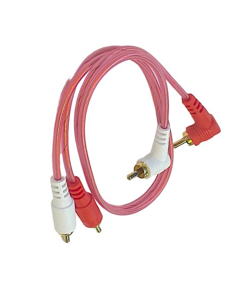 Cable Para Audio 2 Plug RCA - 2 Plug L RCA dorado 45 cm