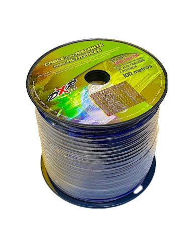 Rollo de Cable 100 metros con aislante tipo silicon calibre 22