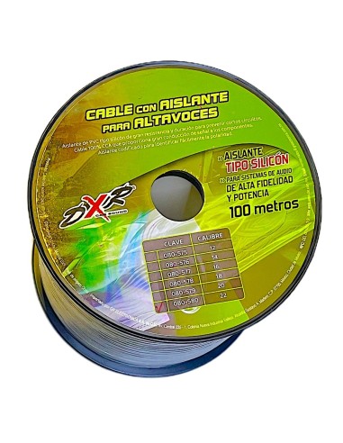 Rollo de Cable 100 metros con aislante tipo silicon calibre 22