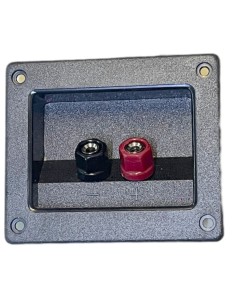 Conector Rectangular de atornillar para Bafle con 2 terminales tipo Banana
