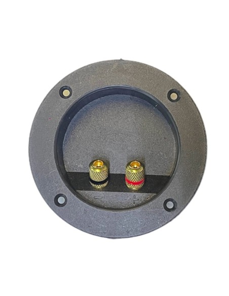 Conector Redondo de atornillar para Bafle con 2 terminal tipo Banana