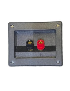 Conector Rectangular de atornillar para Bafle con 2 terminal tipo Banana rojo/negro