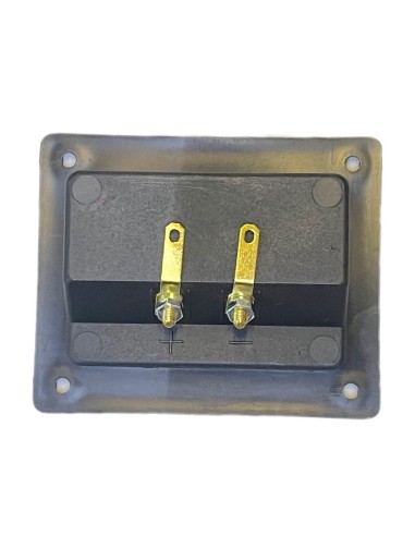 Conector Rectangular de atornillar para Bafle con 2 terminal tipo Banana rojo/negro