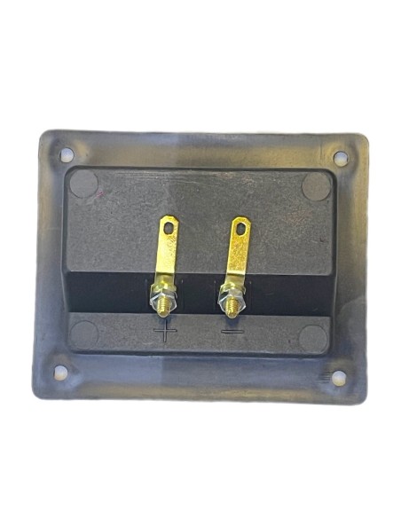 Conector Rectangular de atornillar para Bafle con 2 terminal tipo Banana rojo/negro