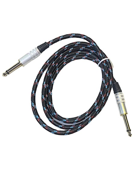 Cable para audio Plugs 6.3 Mono Dorados 1.5m