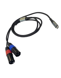 Cable de Audio USB TipoC a 2 Jack XLR 3 pines