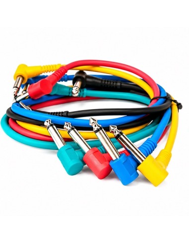 Juego de 6 cables Plug TR - Plug TR para parcheo Soundtrack CPML-2