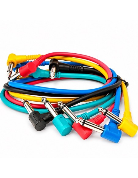 Juego de 6 cables Plug TR - Plug TR para parcheo Soundtrack CPML-2