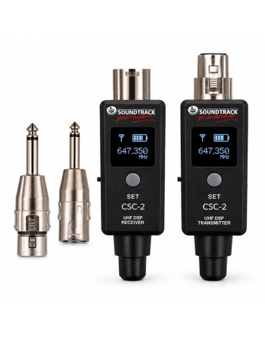 Transmisor Y Receptor Portatil De Audio Inalámbrico Soundtrack CSC-2