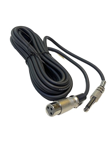 Cable Para Audio Plug 6,3 Mono a Jack XLR 4.5m