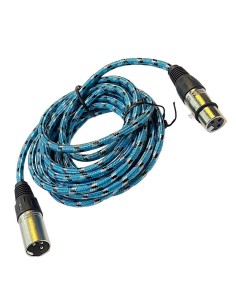 Cable De Audio Con Plug a Jack XLR 4,5m Azul