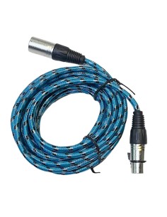Cable De Audio Con Plug a Jack XLR 4,5m Azul 2