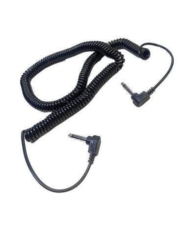 Cable Para Audio Espiral 2 Plug Mono en L 6,3mm 7,6m