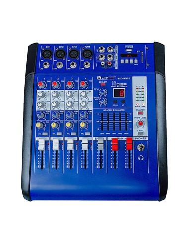 Mezcladora Amplificada 4 canales Soundtrack MIX-4AMP3
