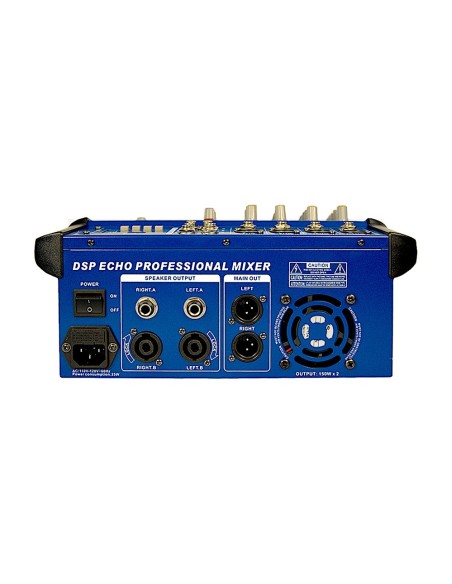 Mezcladora Amplificada 4 canales Soundtrack MIX-4AMP3