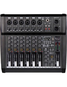 Mezcladora Amplificada 8 canales Soundtrack MIX-8PCD