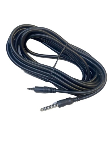 Cable Para Audio Plug 6.3 Mono a Plug 3.5 estereo de 6m