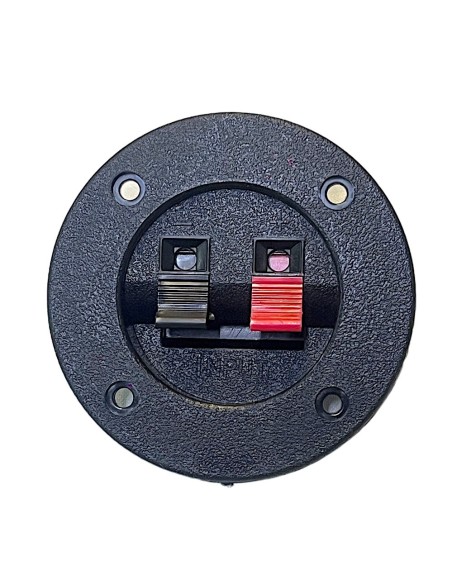 Conector Redondo de atornillar para Bafle con 2 terminales tipo Push