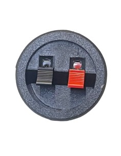 Conector Redondo de atornillar para Bafle con 2 terminales tipo Push