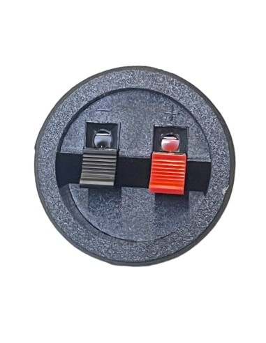 Conector Redondo de atornillar para Bafle con 2 terminales tipo Push