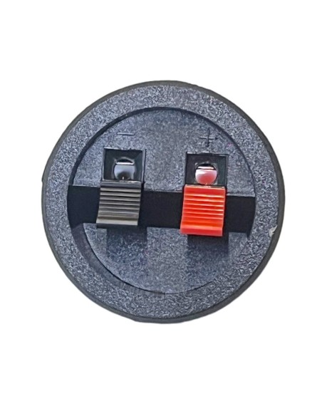 Conector Redondo de atornillar para Bafle con 2 terminales tipo Push