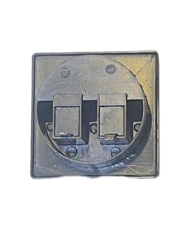 Conector Cuadrado de Presion para Bafle 2 terminales Push 5,7 x 5,7cm