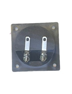 Conector Cuadrado para Bafle 2 terminales Banana 5,5 x 5,5cm 2