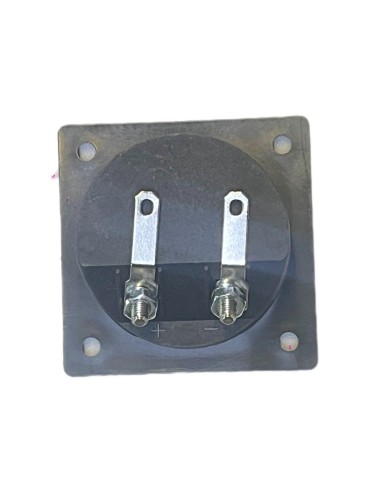 Conector Cuadrado para Bafle 2 terminales Banana 5,5 x 5,5cm