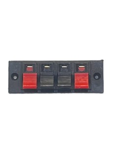 Conector Rectangular de Atornillar Para Bafle 4 terminales Push